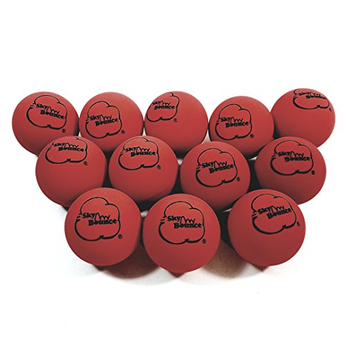Red Handball Set - 12 Rubber Balls for All Ages
