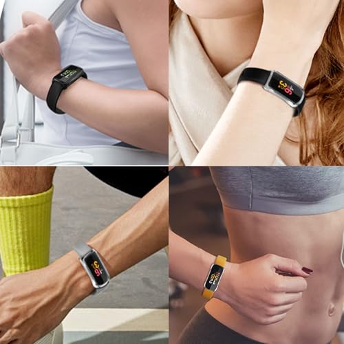TPU Case for Fitbit Inspire 3 with Screen Protector - Clear (4 Pack)
