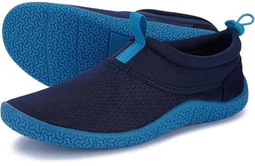 WHITIN Water Shoes for Men Women Dark Blue 13 Women / 11 Men - Z20 Versatile Aquatic Footwear