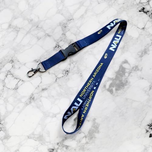 Northern Arizona University Cactus Lanyard with Snap Buckle - Blue