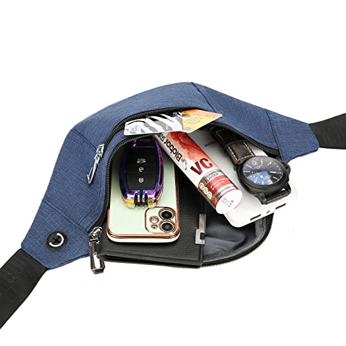 Waterproof Fanny Pack for Men & Women - Dark Blue