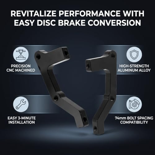 VGEBY Disc Brake Adapter for Road Bike Converts V Brake to Disc Mount 203mm
