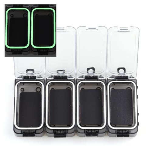 THOUISLAND 4-Pack Tackle Box Organizer - Magnetic, Waterproof Small Boxes for Fishing Gear