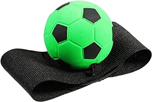 Wrist Return Ball with Strap - Bouncy Rubber Exercise Ball