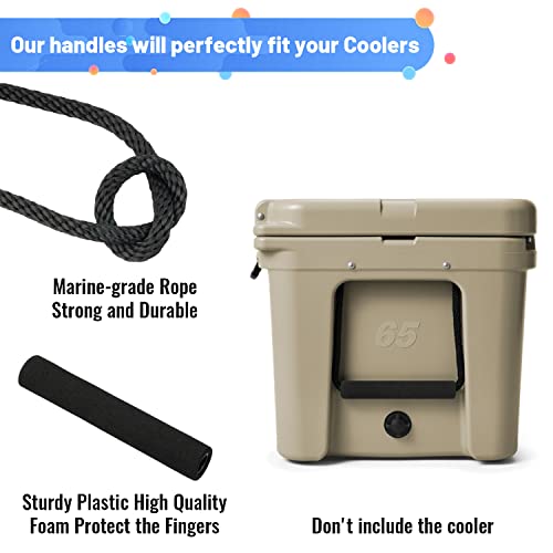 Cooler Replacement Rope Handles - 2 Pack for YETI & RTIC Coolers