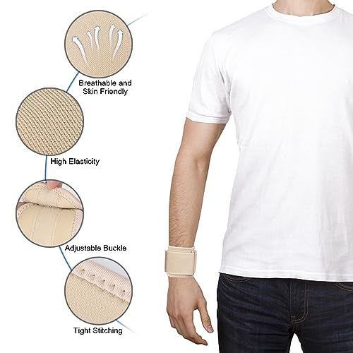 Adjustable Wrist Brace Compression Supports for Tendonitis - Beige