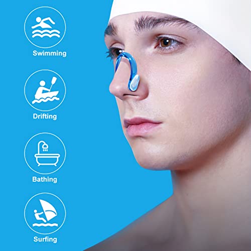 Colored Swimming Nose Clip - 14 Packs Soft Silicone Nose Plugs