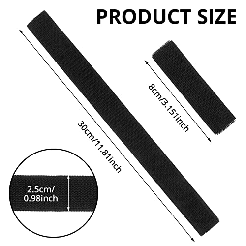 Boot Blousers - Elastic Ankle Strap Blousing Straps, 6 Pcs Black