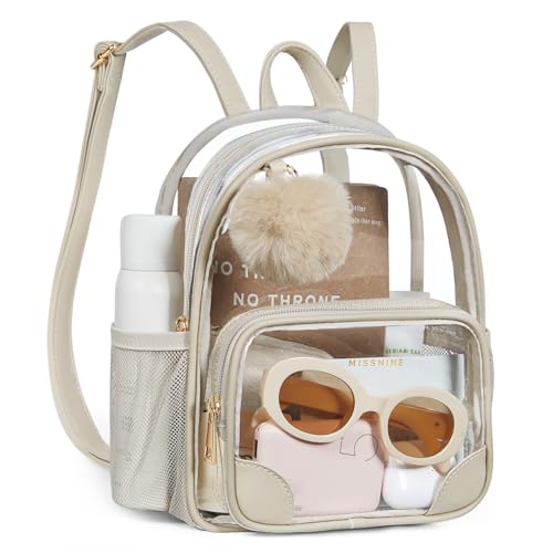 Clear Mini Backpack for Stadium Events - Anti-Theft Design