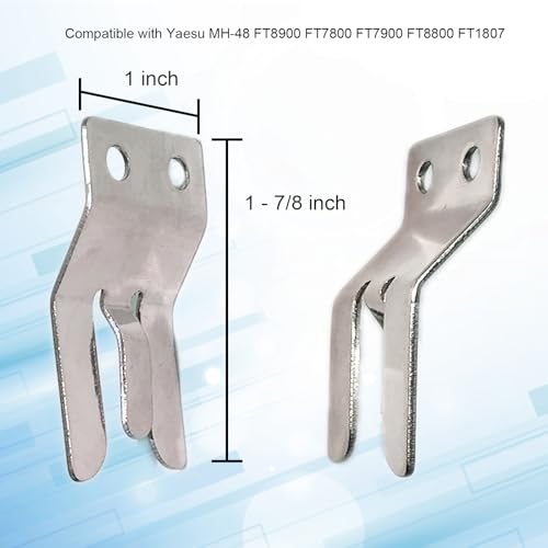 Stainless Steel VHF Radio Microphone Clip Holder - Silver - 1 PCS