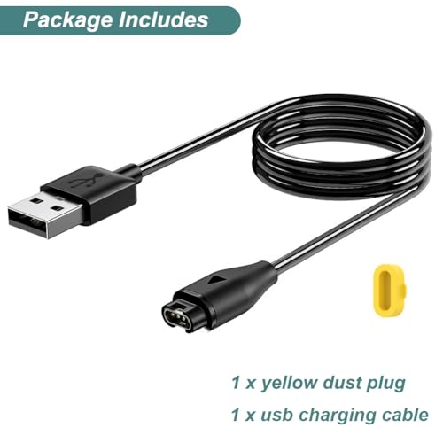 Charger for Garmin Vivoactive 6, 5, 4, 4S, 3 Smartwatch