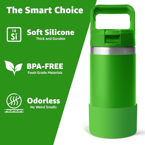 Silicone Boot for Yeti Rambler Jr 12oz & 18oz Bottles - Canopy Green
