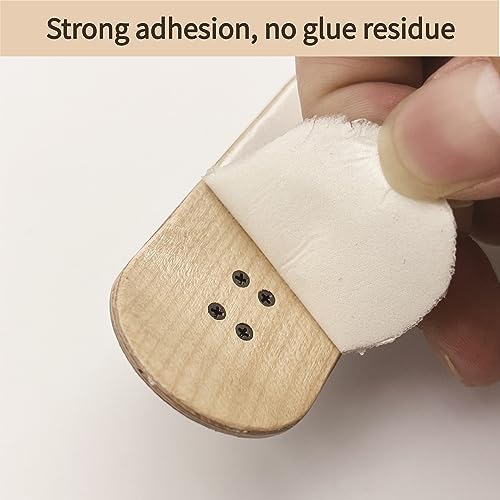 Fingerboard Grip Tape - 12 Pieces Foam Adhesive Set, 8 Black & 4 White