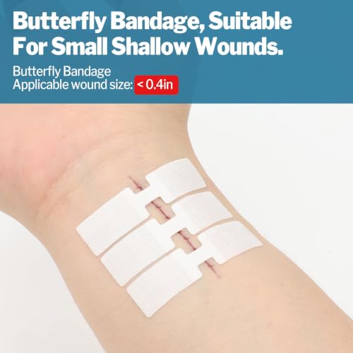 Emergency Wound Closure Kit - 14 Pack Butterfly Bandages