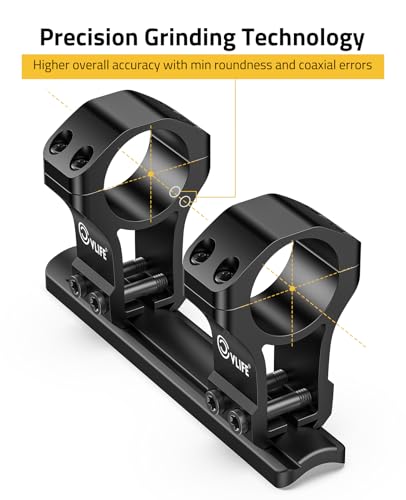 High Profile 1 Inch Dovetail Scope Rings Mount - 2 Pieces