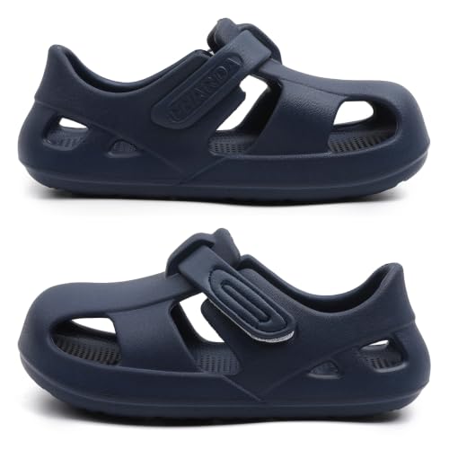 Pharda 5 Wide Toddler Water Sandals Navy Blue Summer Water Shoes for Boys & Girls
