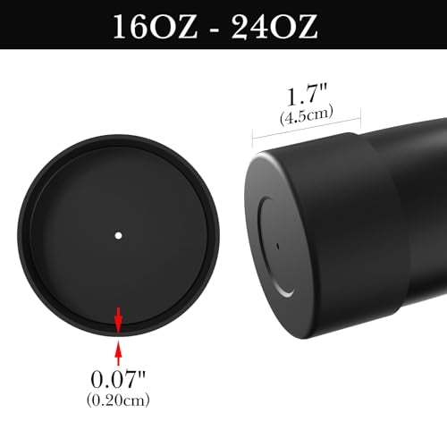 Silicone Water Bottle Boot Protector - 2 Pack, Black