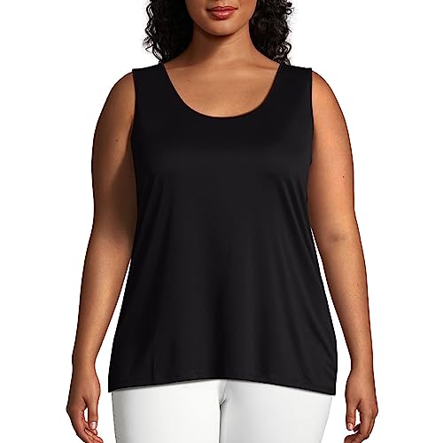 Cooldri Performance Scoopneck Tank Top - X-Large Plus, Black