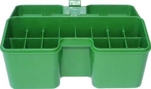 22 Round Flip-Top Rifle Ammo Box - 300-375 Rem Ultra Mag, Green