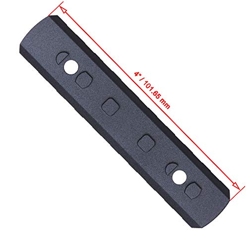 Picatinny Rail Section for Keymode - 4in Aluminum Mount - Black