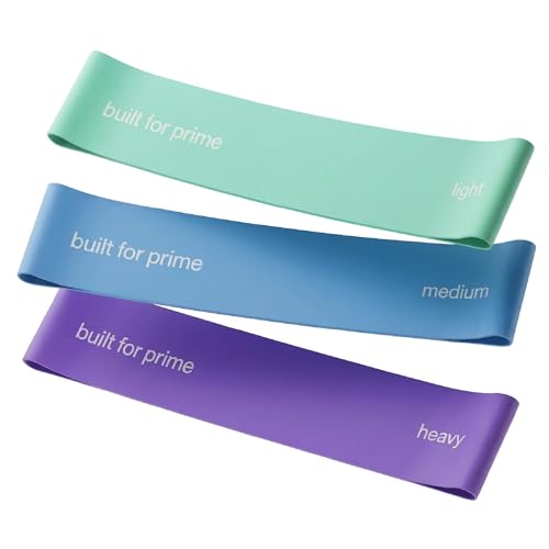 Mini Resistance Bands Set - Non-Slip Workout for Strength Training - Seafoam, Sky, Amethyst