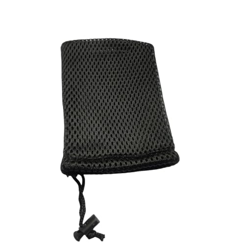 Nylon Mesh Drawstring Bags - Small Storage Pouches, 6 Pack