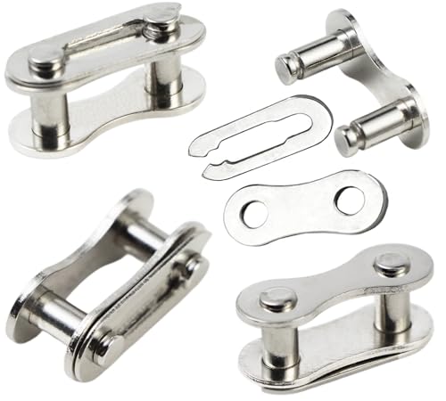4 Pair Bicycle Missing Link - Stainless Steel Chain Connector for 1 Speed