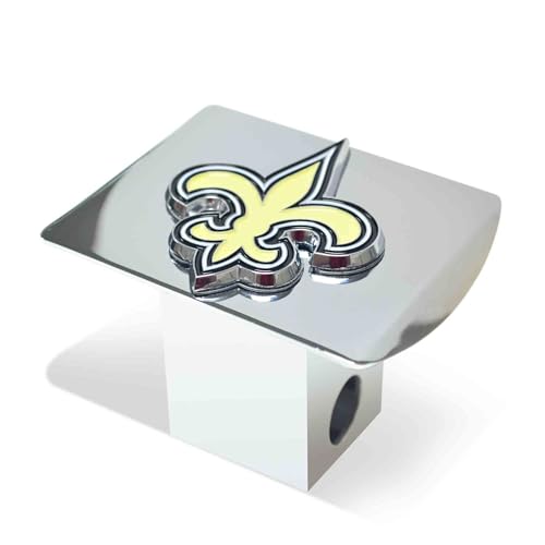 Chrome Hitch Cover with Washington Commanders Emblem - 3.4"x4"