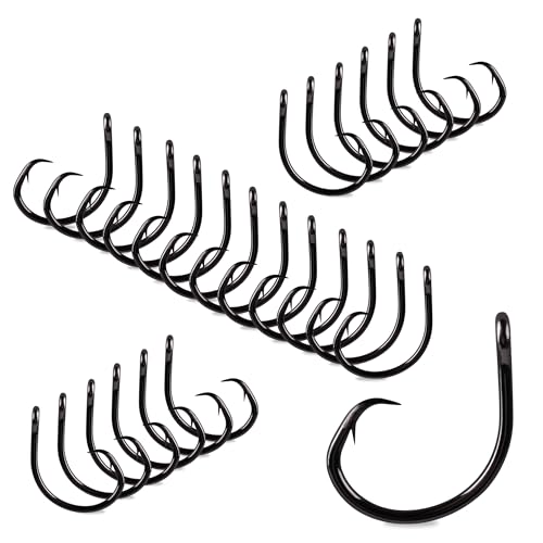 Mustad Demon Perfect Inline Circle Hook 39954NP Size 1/0 Black Nickel Pack of 25