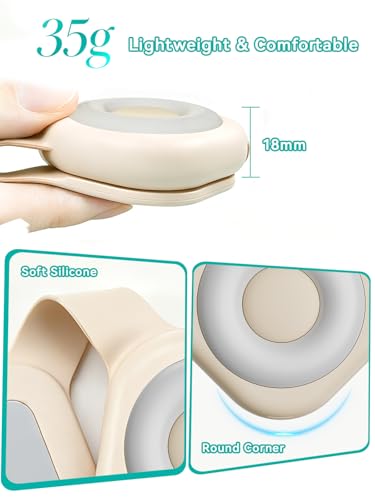 Magnetic Clip Nurse Light - 6 Brightness LED Badge Light, Beige