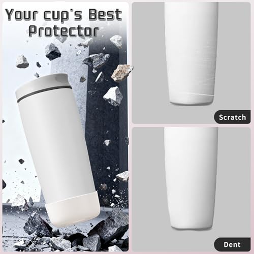 Silicone Boot for Owala SmoothSip Slider Tumblers - Shy Marshmallow