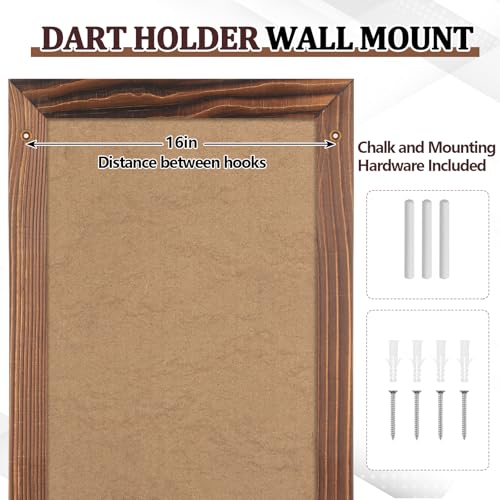 Dart Scoreboard with Dart Holder - Charcoal Brown Trim & Bottle Opener