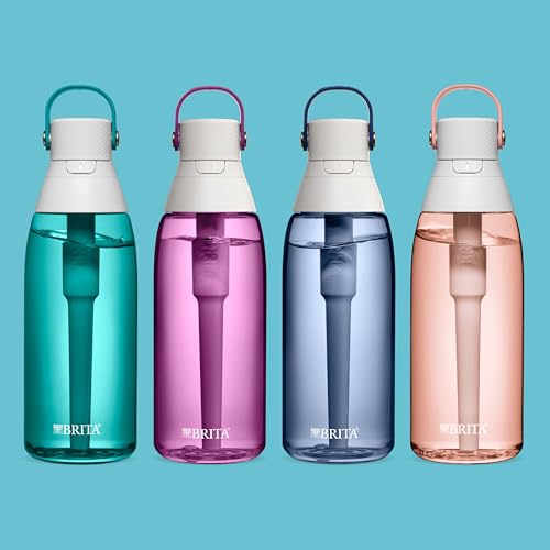 Brita 36 oz Reusable Plastic Water Bottle with Filter - Sea Glass