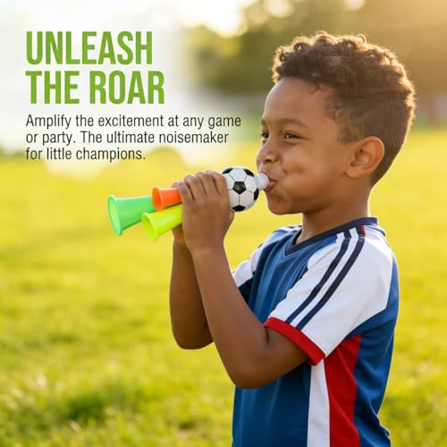 10Pcs Mini Vuvuzela Stadium Horns - Loud Cheer Noisemakers