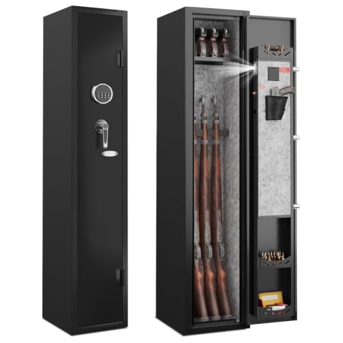 Gun Safe for Rifles and Pistols - Digital Lock, Quick Access, 2 Gun Capacity