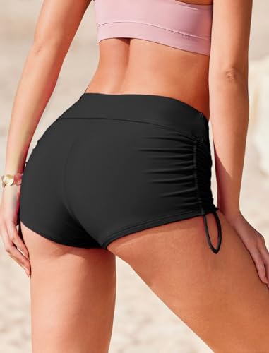 AI'MAGE Women 3" Swim Shorts High Waist Swimsuit Bottoms Bikini Boy