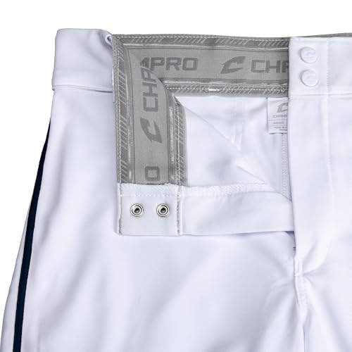 Champro Triple Crown 2.0 Baseball Pants Medium White/Navy Tapered Bottom