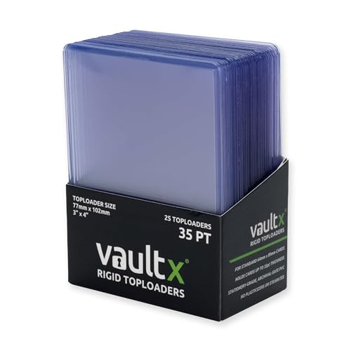 Rigid Toploaders for Trading Cards - 35pt, 25 Pack
