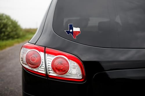 Texas State Flag Reflective Car Decal - 3.25"