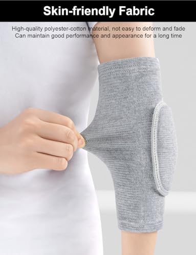 Elbow Pads Arm Sleeves for Volleyball & Sports - Small White