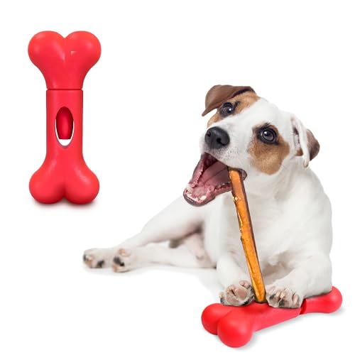 Chew Champ Dog Bully Stick Holder for Small Dogs Under 30 lbs - 6 Inch