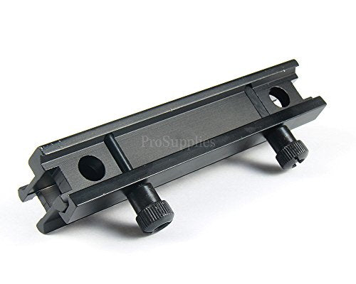 High Riser 1" 14 Slot Picatinny Weaver Scope Mount - Black