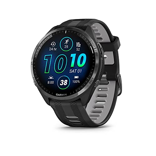Garmin Forerunner 965 Running Smartwatch - 47mm Black/Powder Gray