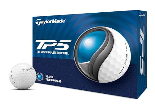 TP5 Golf Balls - White - One Dozen - 5 Layer Construction