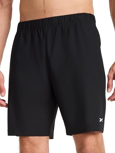 Men's 8-Inch Lightweight Polyester Shorts - Small / Black