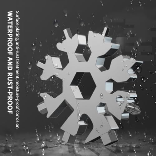 18-in-1 Snowflake Multi Tool - Stainless Steel, Silvery