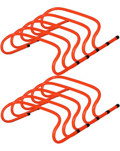 Agility Hurdles Training Equipment Set - 10 Pack Orange