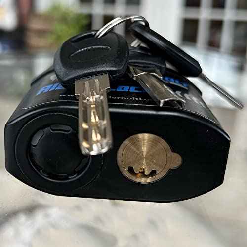 Alarm Padlock Anti-Theft Security Keyed Padlock Lock 110dB (decibels) Sound Siren