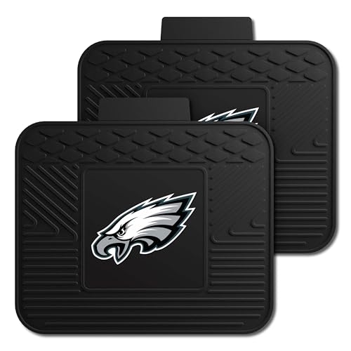 Philadelphia Eagles Nylon Face Carpet Car Mat - 14"x17" - Black