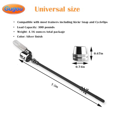 Quick Release Rear Wheel Skewer for Road & Mountain Bikes